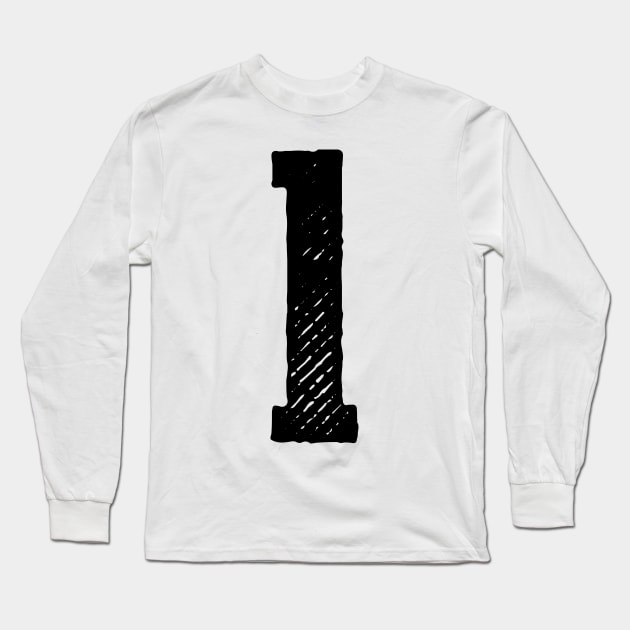 Rough Number 1 Long Sleeve T-Shirt by colorsplash